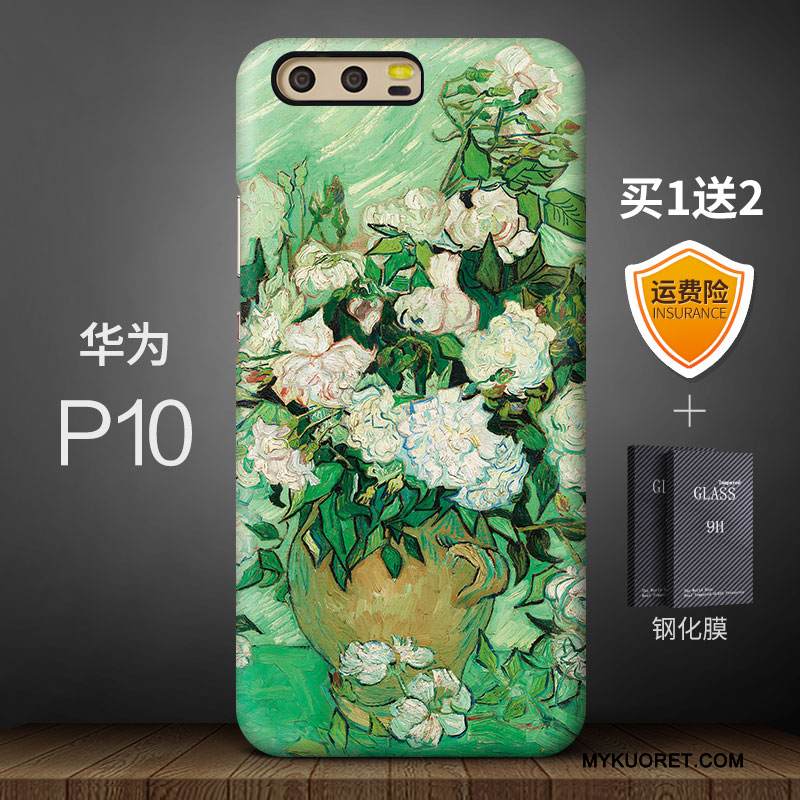 Kuori Huawei P10 Monivärinen Persoonallisuus Tide-brändi, Kotelo Huawei P10 Luova Pesty Suede Korkea