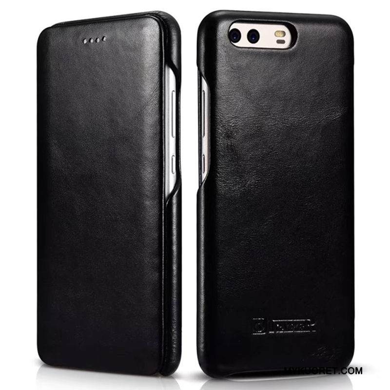 Kuori Huawei P10 Nahka Puhelimen Kuoret Trendi, Kotelo Huawei P10 Kuoret Punainen