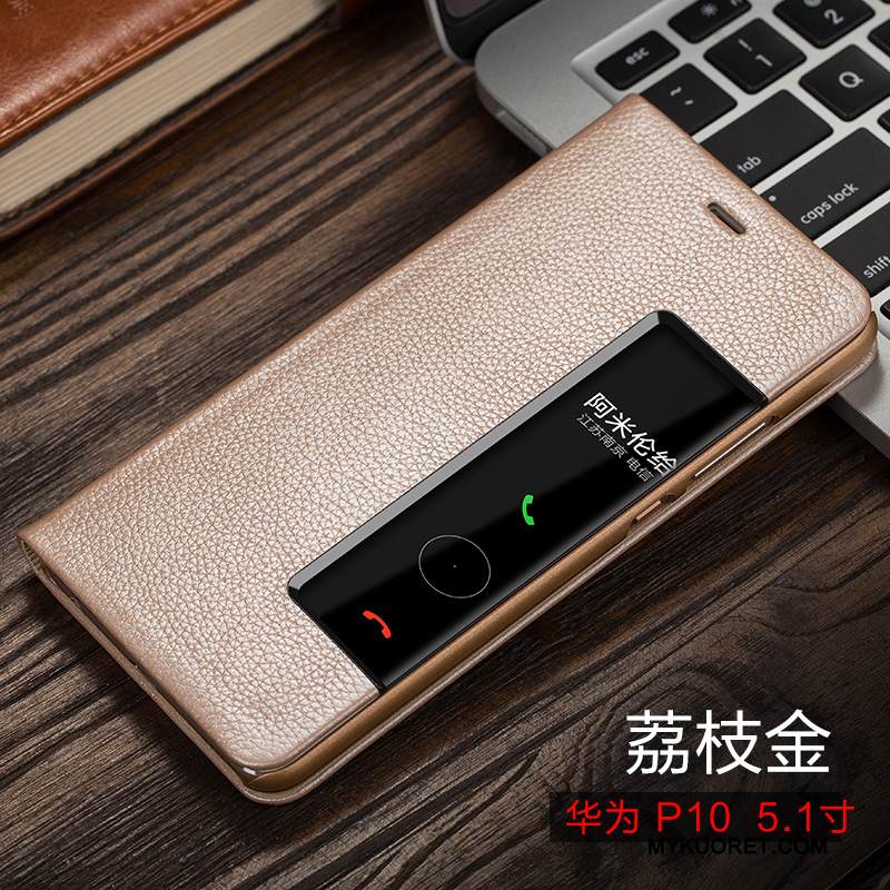 Kuori Huawei P10 Nahka Ultra Musta, Kotelo Huawei P10 Suojaus Ohut Murtumaton