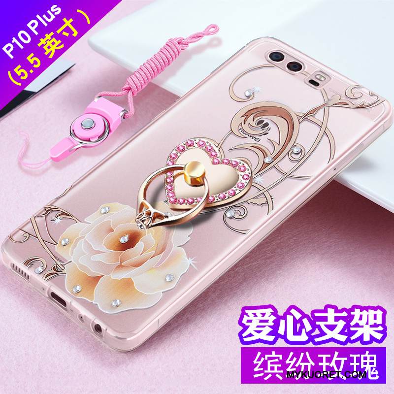Kuori Huawei P10 Plus Laukut Murtumaton Trendi, Kotelo Huawei P10 Plus Kohokuviointi Puhelimen Kuoret Jauhe