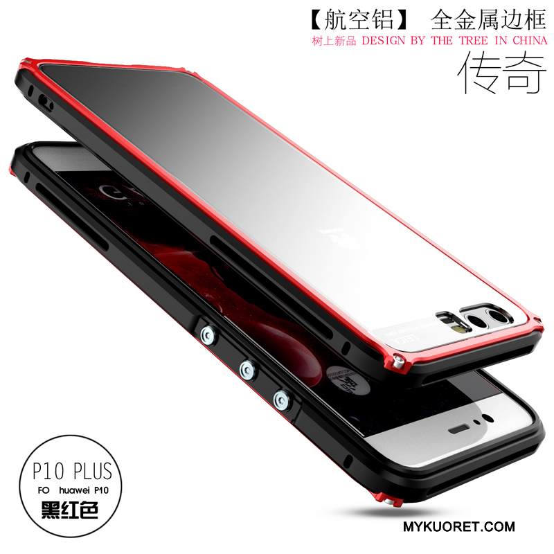 Kuori Huawei P10 Plus Laukut Murtumaton Uusi, Kotelo Huawei P10 Plus Suojaus Kehys Punainen