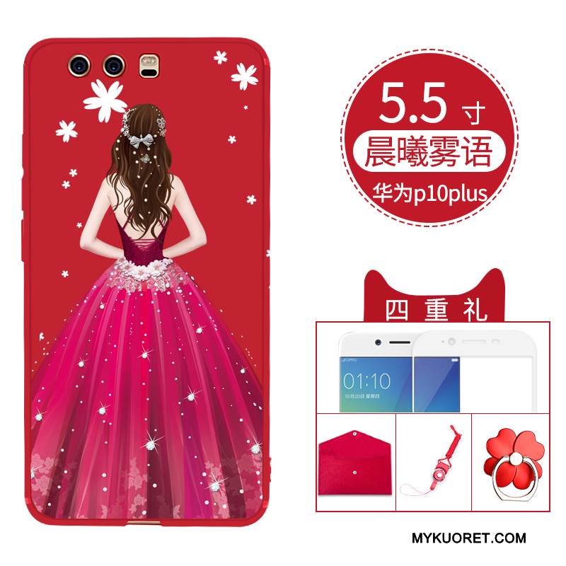 Kuori Huawei P10 Plus Laukut Puhelimen Kuoret Persoonallisuus, Kotelo Huawei P10 Plus Pehmeä Neste Nuoret Murtumaton