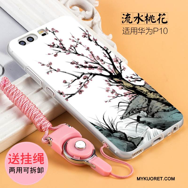 Kuori Huawei P10 Plus Luova Murtumaton Puhelimen Kuoret, Kotelo Huawei P10 Plus Silikoni Vaaleansininen Persoonallisuus