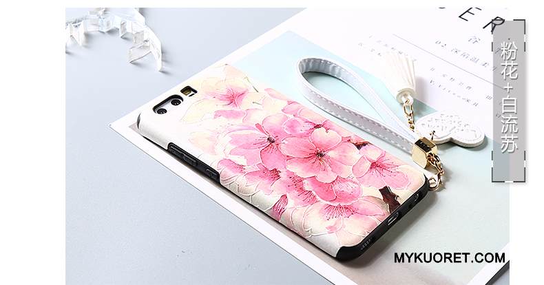 Kuori Huawei P10 Plus Luova Puhelimen Kuoret Fringed, Kotelo Huawei P10 Plus Laukut Persoonallisuus Valkoinen