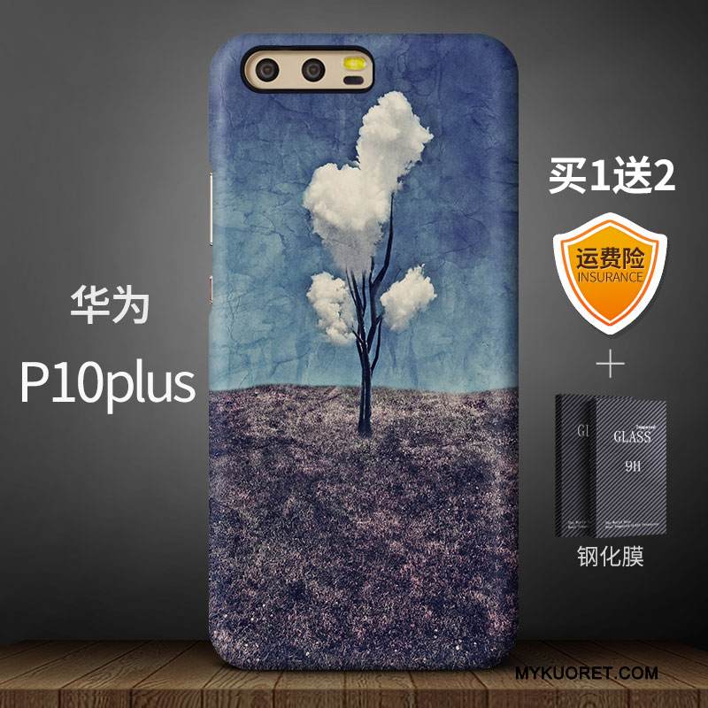 Kuori Huawei P10 Plus Luova Puhelimen Kuoret Persoonallisuus, Kotelo Huawei P10 Plus Murtumaton Pesty Suede