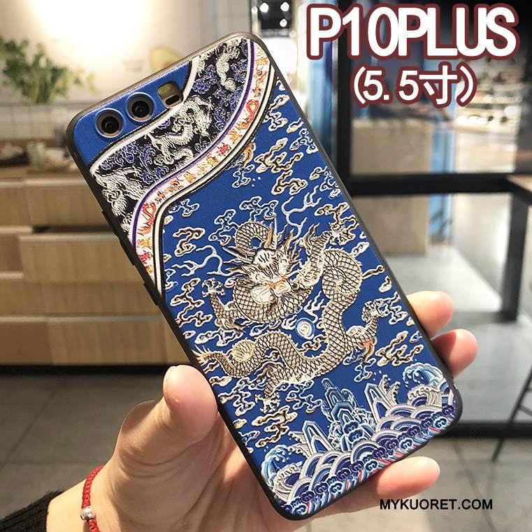Kuori Huawei P10 Plus Luova Trendi Toteemi, Kotelo Huawei P10 Plus Monivärinen Persoonallisuus Lohikäärme