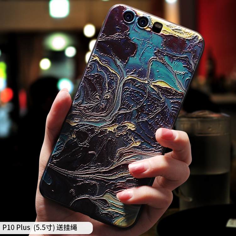 Kuori Huawei P10 Plus Luova Vihreä Trendi, Kotelo Huawei P10 Plus Laukut Taide Puhelimen Kuoret