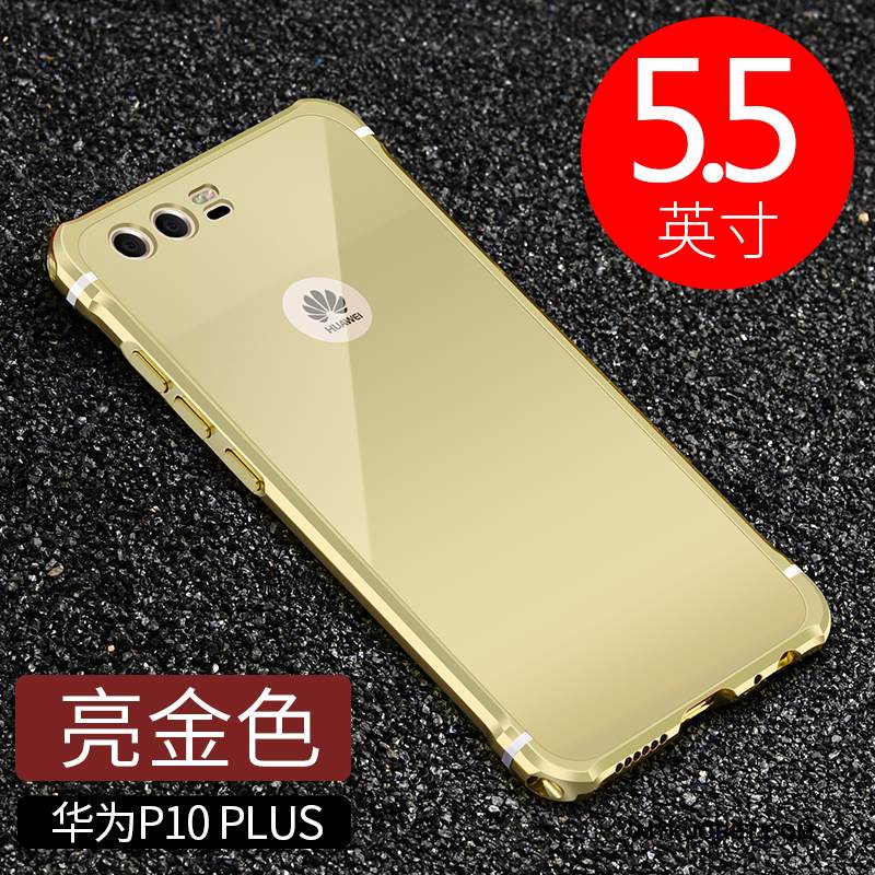 Kuori Huawei P10 Plus Metalli Murtumaton Musta, Kotelo Huawei P10 Plus Monivärinen Takakansi Trendi