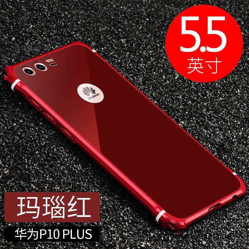 Kuori Huawei P10 Plus Metalli Murtumaton Musta, Kotelo Huawei P10 Plus Monivärinen Takakansi Trendi