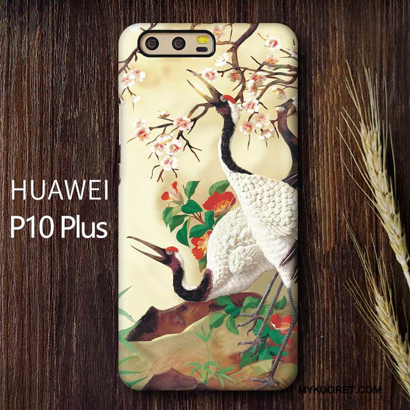Kuori Huawei P10 Plus Monivärinen Kova Muokata, Kotelo Huawei P10 Plus Luova Puhelimen Kuoret Nosturi