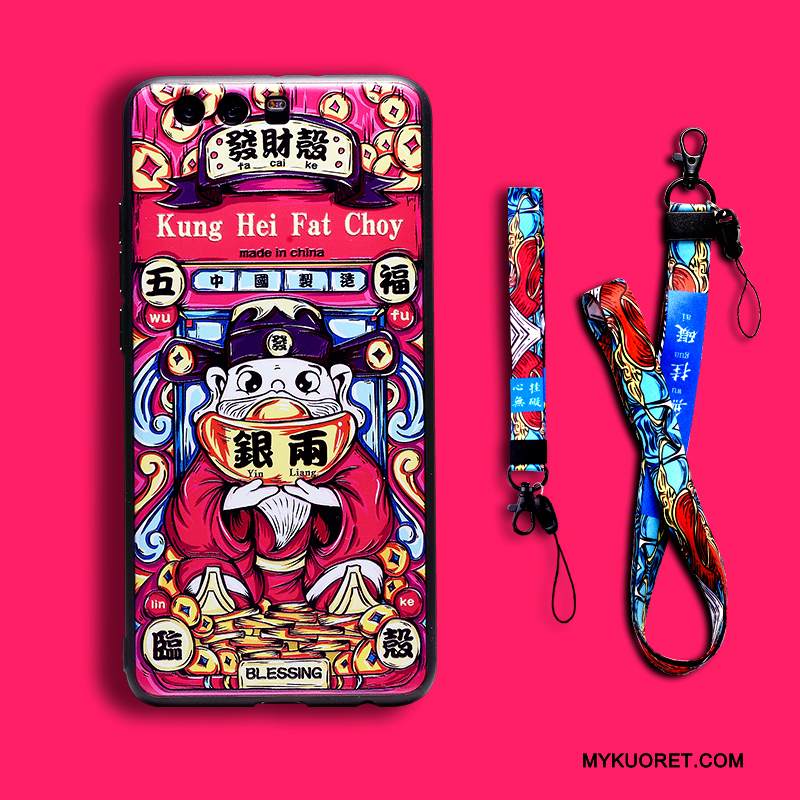 Kuori Huawei P10 Plus Monivärinen Persoonallisuus Kiinalainen Tyyli, Kotelo Huawei P10 Plus Luova Puhelimen Kuoret Rikkauden Jumala