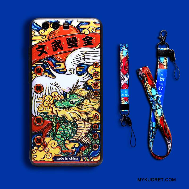 Kuori Huawei P10 Plus Monivärinen Persoonallisuus Kiinalainen Tyyli, Kotelo Huawei P10 Plus Luova Puhelimen Kuoret Rikkauden Jumala