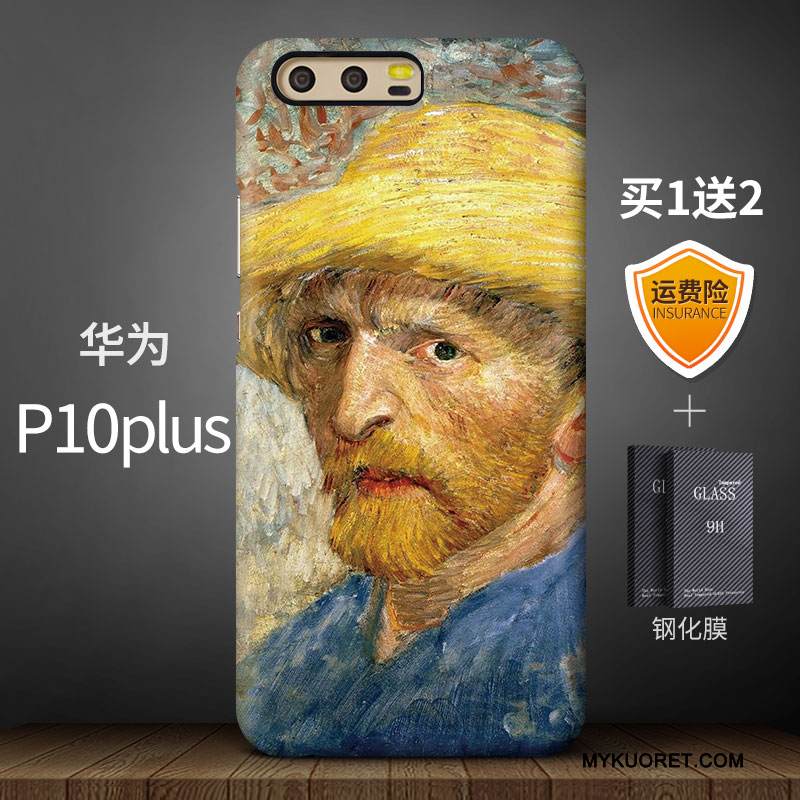 Kuori Huawei P10 Plus Monivärinen Tide-brändi Pesty Suede, Kotelo Huawei P10 Plus Luova Murtumaton Korkea