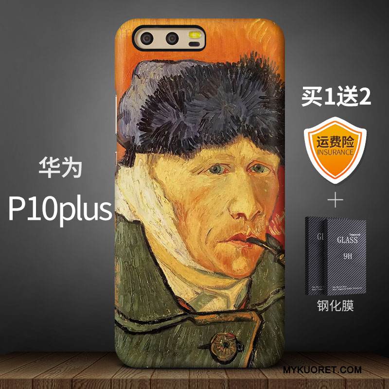 Kuori Huawei P10 Plus Monivärinen Tide-brändi Pesty Suede, Kotelo Huawei P10 Plus Luova Murtumaton Korkea