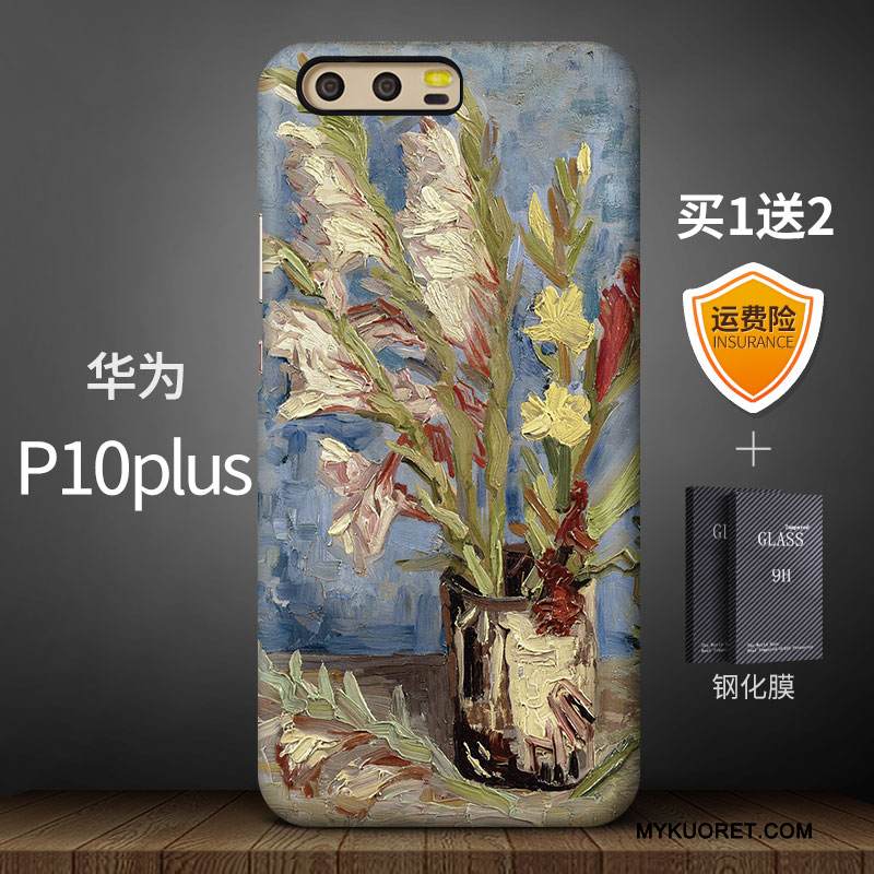 Kuori Huawei P10 Plus Monivärinen Tide-brändi Pesty Suede, Kotelo Huawei P10 Plus Luova Murtumaton Korkea