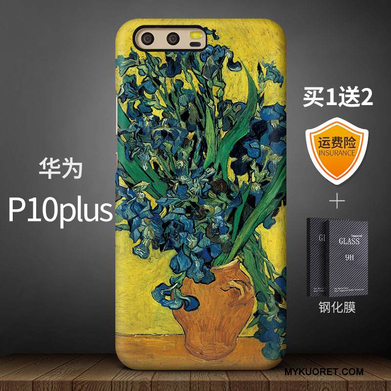 Kuori Huawei P10 Plus Monivärinen Tide-brändi Pesty Suede, Kotelo Huawei P10 Plus Luova Murtumaton Korkea