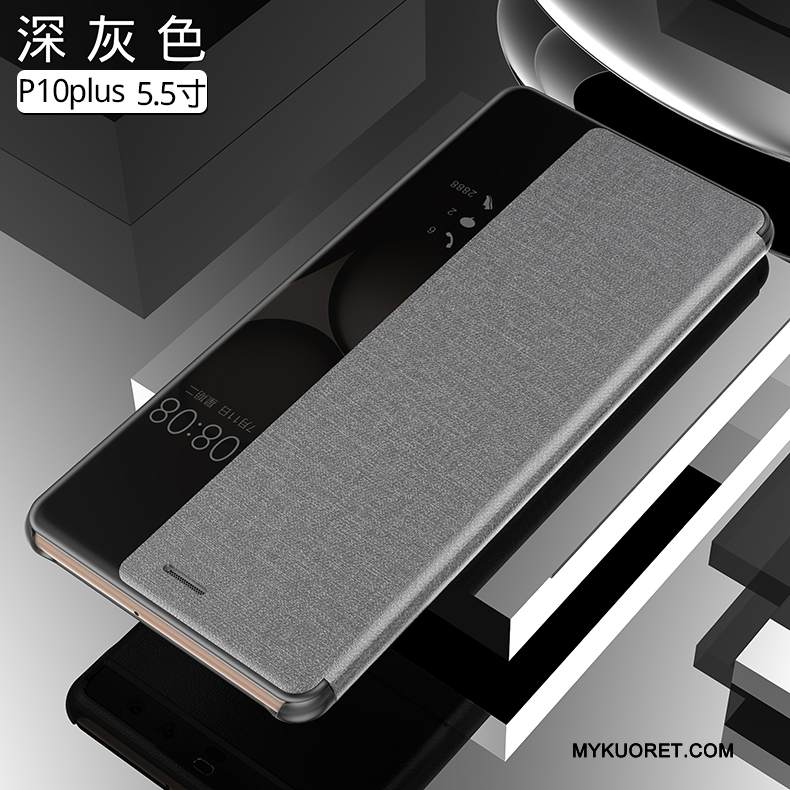 Kuori Huawei P10 Plus Nahka Murtumaton Kulta, Kotelo Huawei P10 Plus Kuoret Puhelimen Kuoret