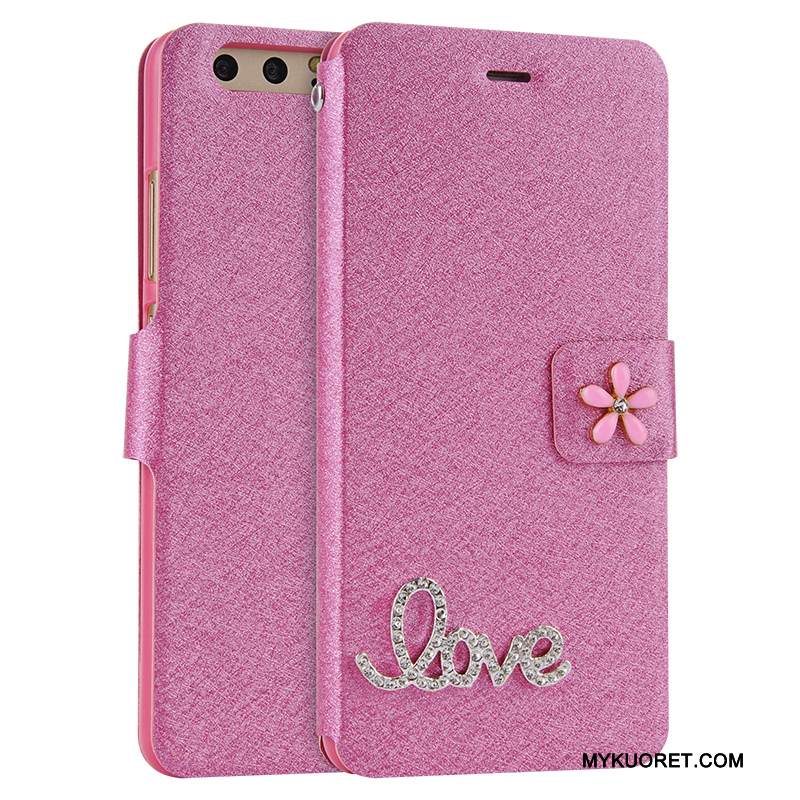 Kuori Huawei P10 Plus Nahka Murtumaton Puhelimen Kuoret, Kotelo Huawei P10 Plus Laukut Punainen