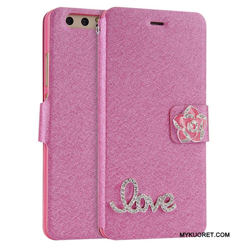 Kuori Huawei P10 Plus Nahka Murtumaton Puhelimen Kuoret, Kotelo Huawei P10 Plus Laukut Punainen