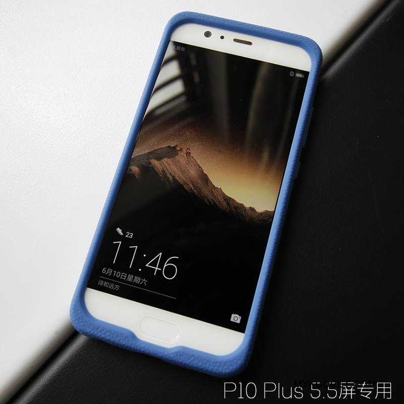 Kuori Huawei P10 Plus Nahka Murtumaton Punainen, Kotelo Huawei P10 Plus Laukut Kukkakuvio Puhelimen Kuoret