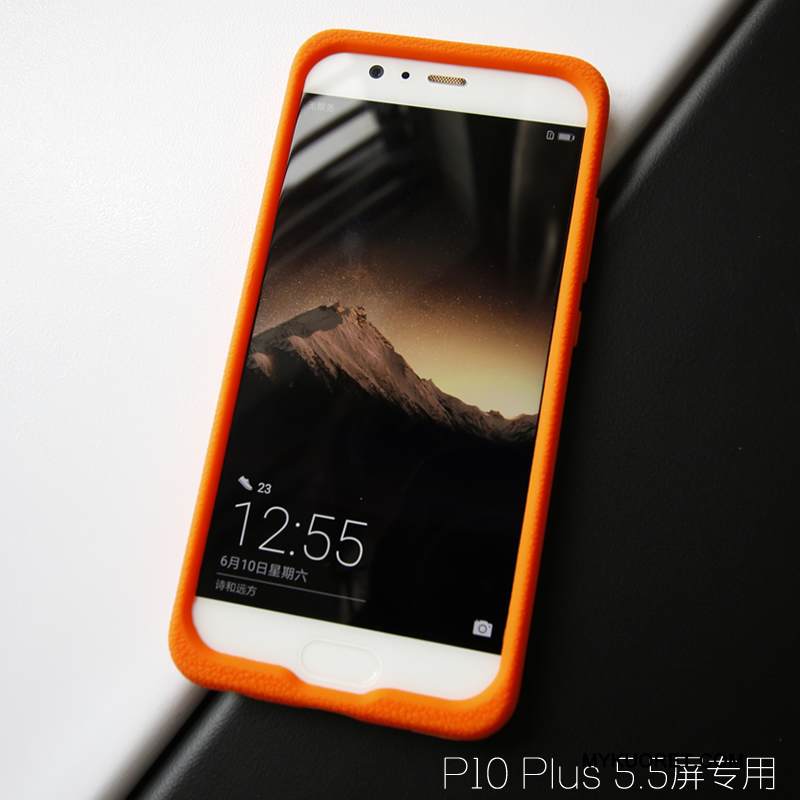 Kuori Huawei P10 Plus Nahka Murtumaton Punainen, Kotelo Huawei P10 Plus Laukut Kukkakuvio Puhelimen Kuoret