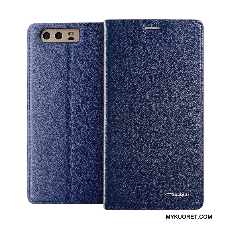 Kuori Huawei P10 Plus Nahka Punainen Liiketoiminta, Kotelo Huawei P10 Plus Suojaus Eurooppa Murtumaton