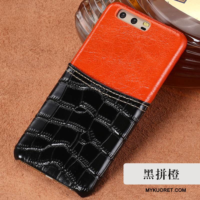 Kuori Huawei P10 Plus Nahka Tyylikäs Tummansininen, Kotelo Huawei P10 Plus Laukut Murtumaton Puhelimen Kuoret