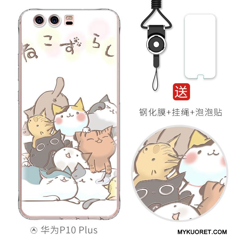 Kuori Huawei P10 Plus Pehmeä Neste Persoonallisuus Puhelimen Kuoret, Kotelo Huawei P10 Plus Suojaus Ihana Murtumaton