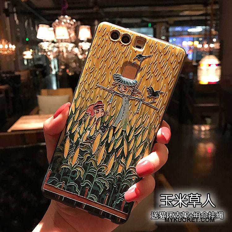 Kuori Huawei P10 Plus Pehmeä Neste Pesty Suede Puhelimen Kuoret, Kotelo Huawei P10 Plus Kohokuviointi Musta Sininen