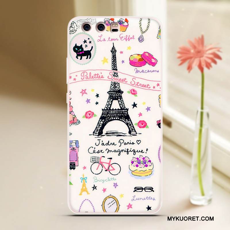 Kuori Huawei P10 Plus Sarjakuva Persoonallisuus Sininen, Kotelo Huawei P10 Plus Silikoni Puhelimen Kuoret Viileä