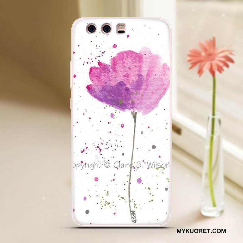 Kuori Huawei P10 Plus Sarjakuva Persoonallisuus Sininen, Kotelo Huawei P10 Plus Silikoni Puhelimen Kuoret Viileä