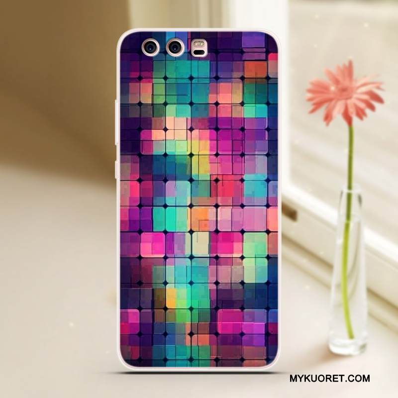 Kuori Huawei P10 Plus Sarjakuva Persoonallisuus Sininen, Kotelo Huawei P10 Plus Silikoni Puhelimen Kuoret Viileä