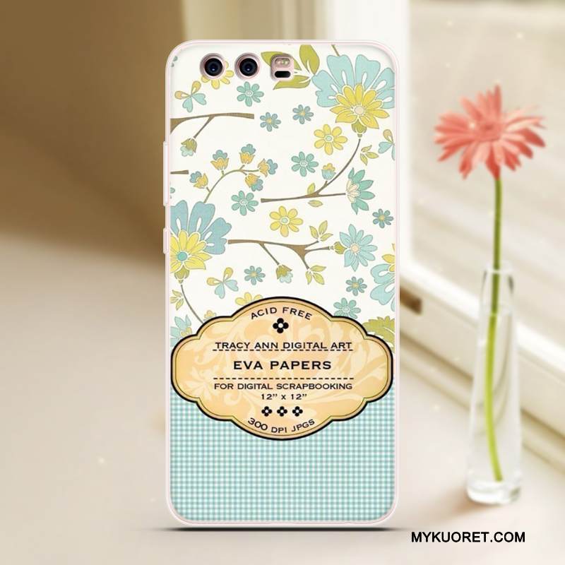 Kuori Huawei P10 Plus Sarjakuva Persoonallisuus Sininen, Kotelo Huawei P10 Plus Silikoni Puhelimen Kuoret Viileä