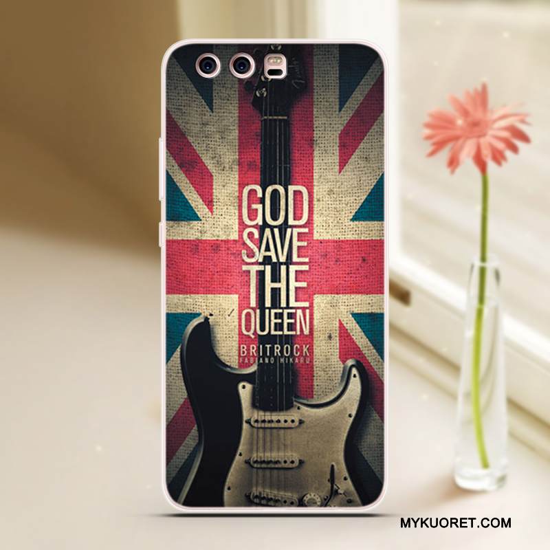 Kuori Huawei P10 Plus Sarjakuva Persoonallisuus Sininen, Kotelo Huawei P10 Plus Silikoni Puhelimen Kuoret Viileä