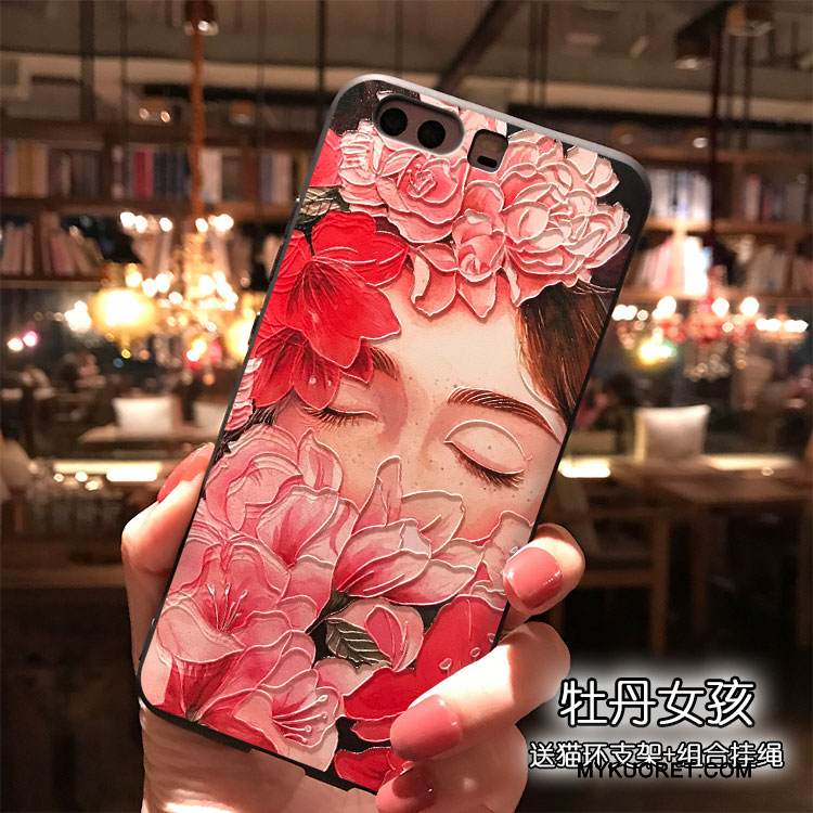 Kuori Huawei P10 Plus Silikoni Jauhe Sininen, Kotelo Huawei P10 Plus Ripustettavat Koristeet Puhelimen Kuoret