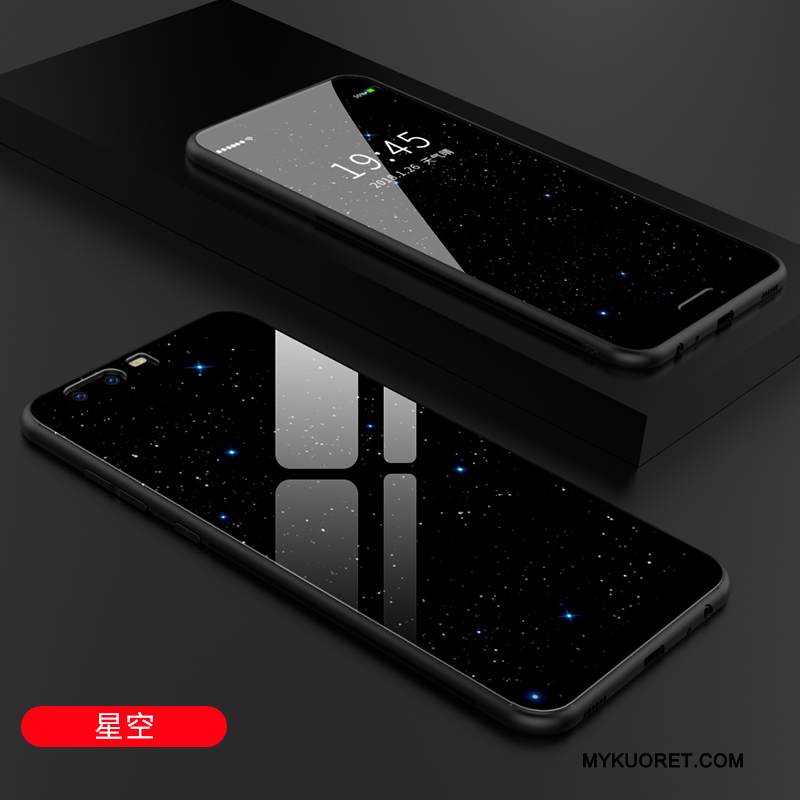 Kuori Huawei P10 Plus Silikoni Lasi Murtumaton, Kotelo Huawei P10 Plus Laukut Puhelimen Kuoret Musta