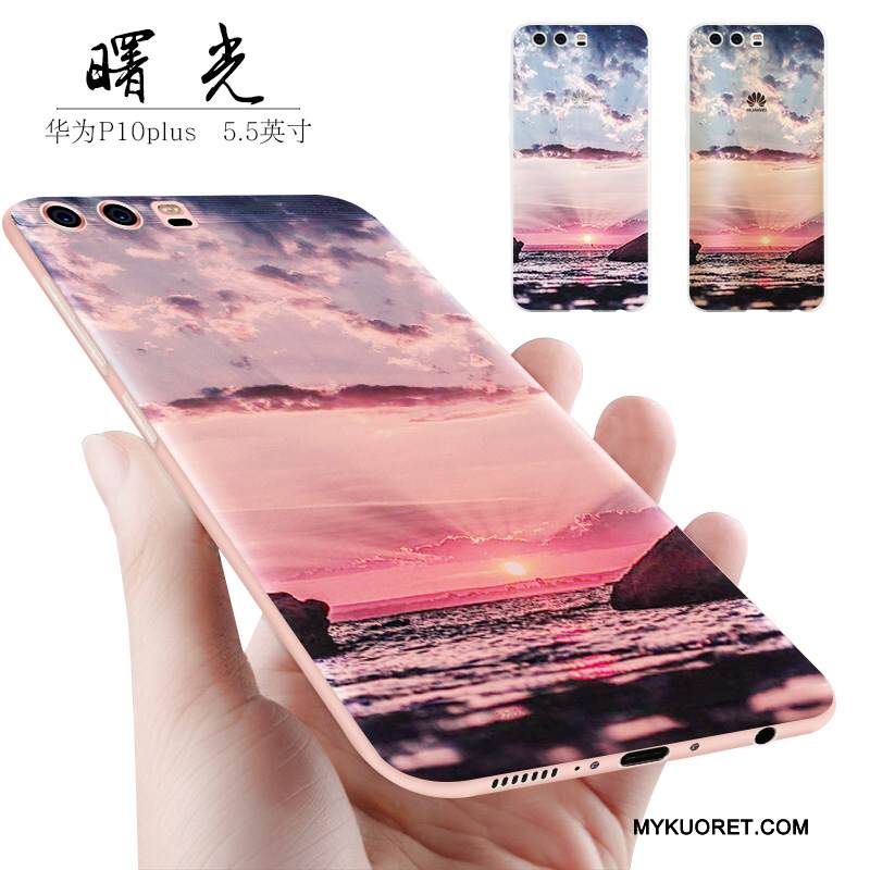 Kuori Huawei P10 Plus Silikoni Pesty Suede Keltainen, Kotelo Huawei P10 Plus Laukut Puhelimen Kuoret Murtumaton