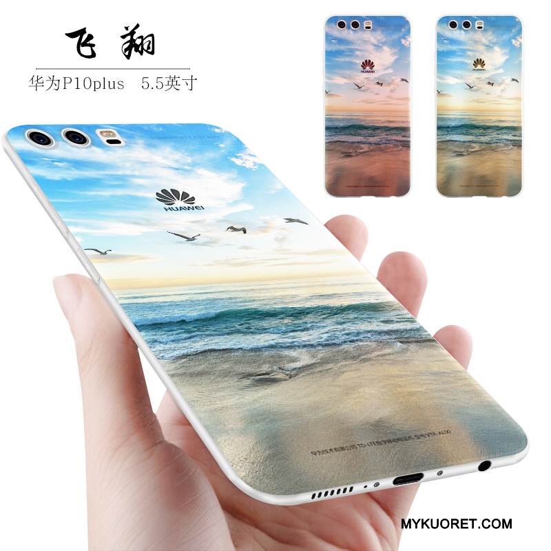 Kuori Huawei P10 Plus Silikoni Pesty Suede Keltainen, Kotelo Huawei P10 Plus Laukut Puhelimen Kuoret Murtumaton