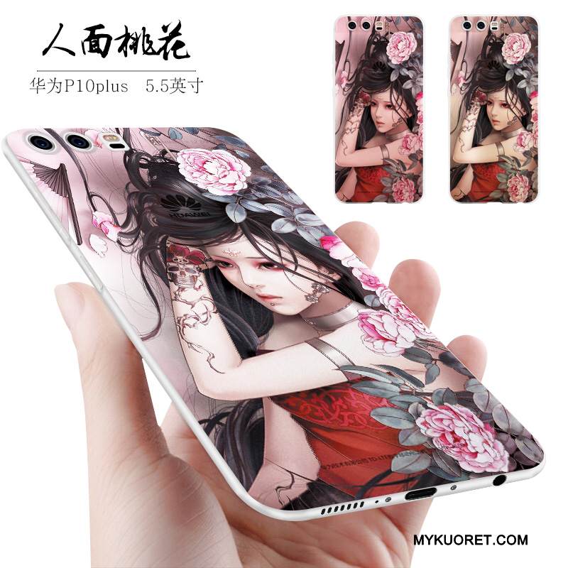 Kuori Huawei P10 Plus Silikoni Pesty Suede Keltainen, Kotelo Huawei P10 Plus Laukut Puhelimen Kuoret Murtumaton