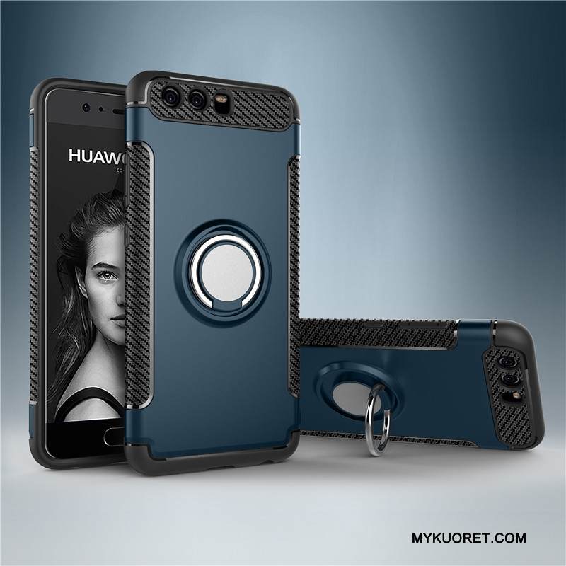 Kuori Huawei P10 Plus Silikoni Puhelimen Kuoret Rengas, Kotelo Huawei P10 Plus Suojaus Punainen Murtumaton