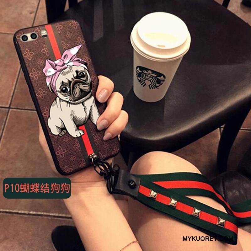 Kuori Huawei P10 Plus Silikoni Puhelimen Kuoret Ripustettavat Koristeet, Kotelo Huawei P10 Plus Laukut Murtumaton