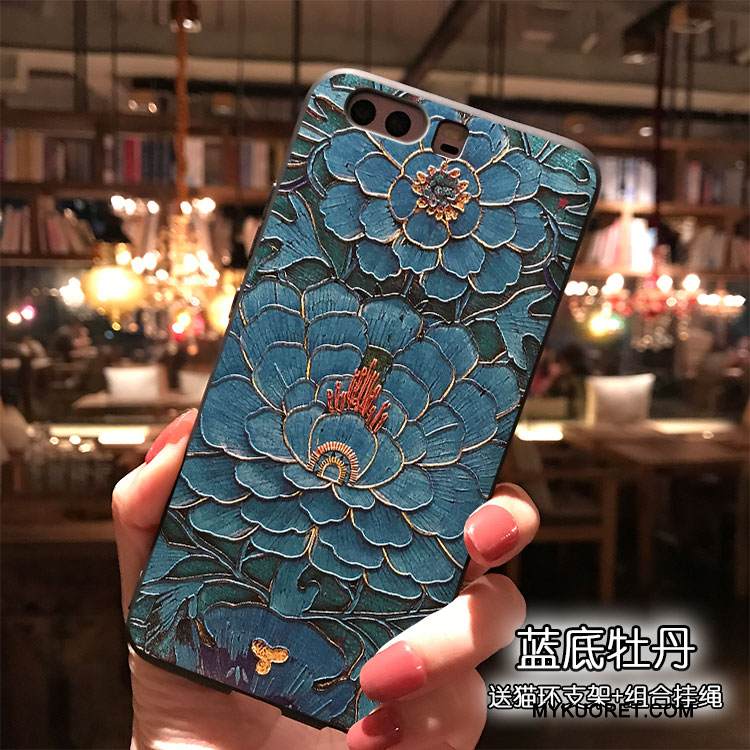 Kuori Huawei P10 Plus Silikoni Puhelimen Kuoret Trendi, Kotelo Huawei P10 Plus Vihreä Tuuli