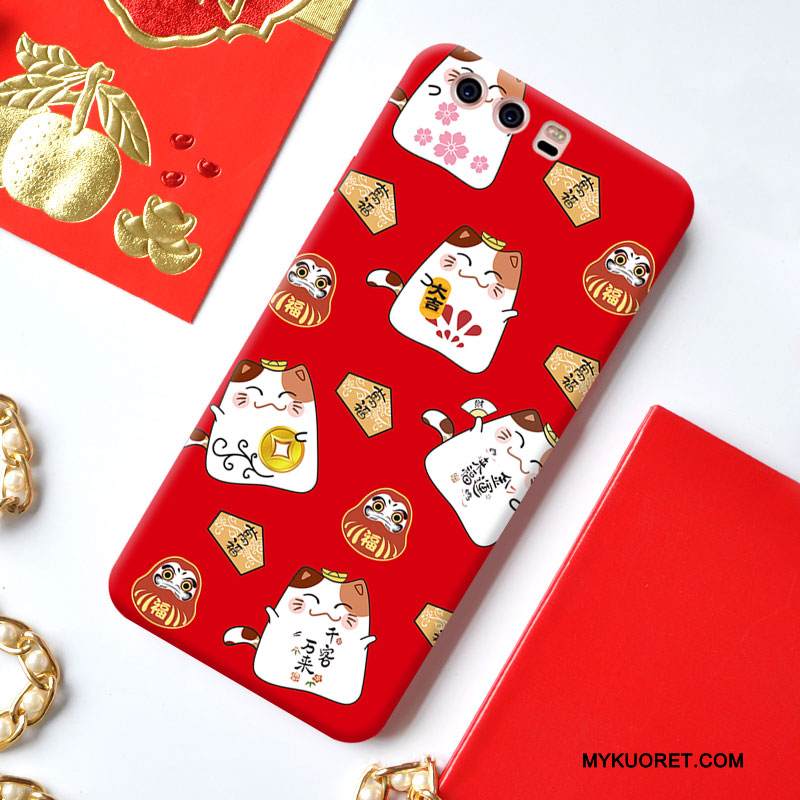 Kuori Huawei P10 Plus Silikoni Rikkaus Persoonallisuus, Kotelo Huawei P10 Plus Pehmeä Neste Kissa Puhelimen Kuoret