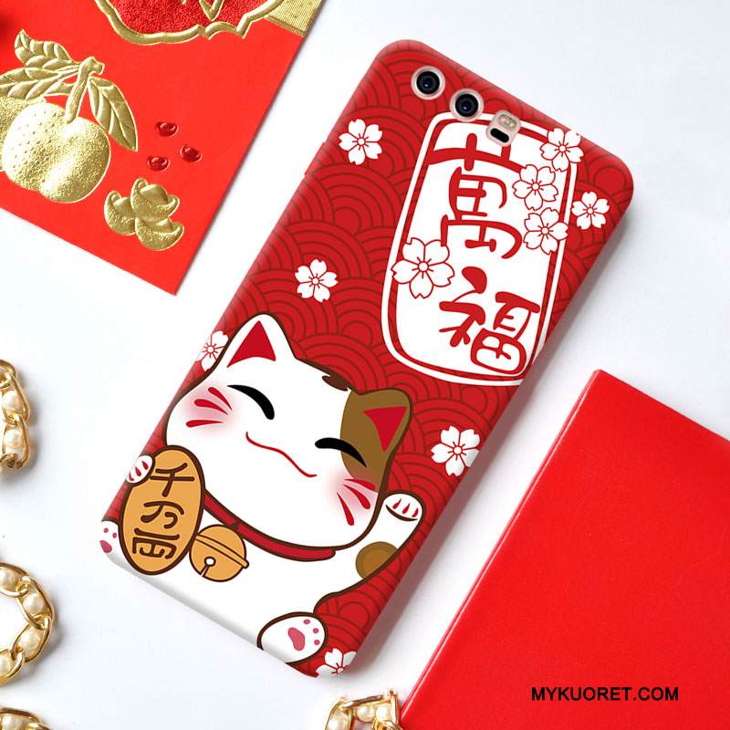 Kuori Huawei P10 Plus Silikoni Rikkaus Persoonallisuus, Kotelo Huawei P10 Plus Pehmeä Neste Kissa Puhelimen Kuoret