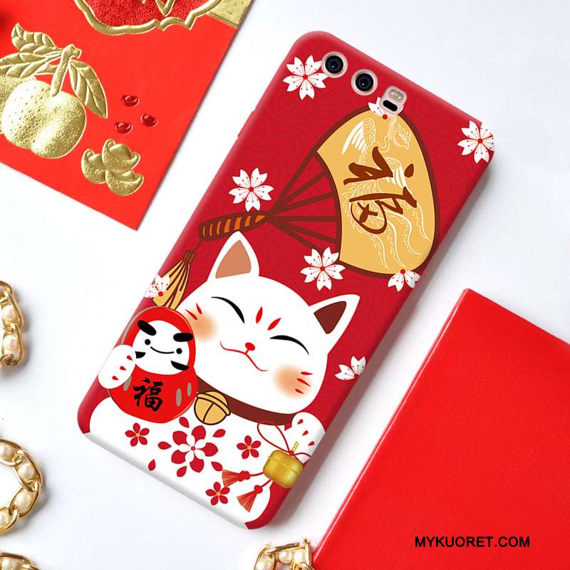 Kuori Huawei P10 Plus Silikoni Rikkaus Persoonallisuus, Kotelo Huawei P10 Plus Pehmeä Neste Kissa Puhelimen Kuoret