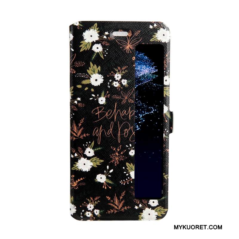 Kuori Huawei P10 Plus Suojaus Jauhe Avaa Ikkuna, Kotelo Huawei P10 Plus Nahka Puhelimen Kuoret