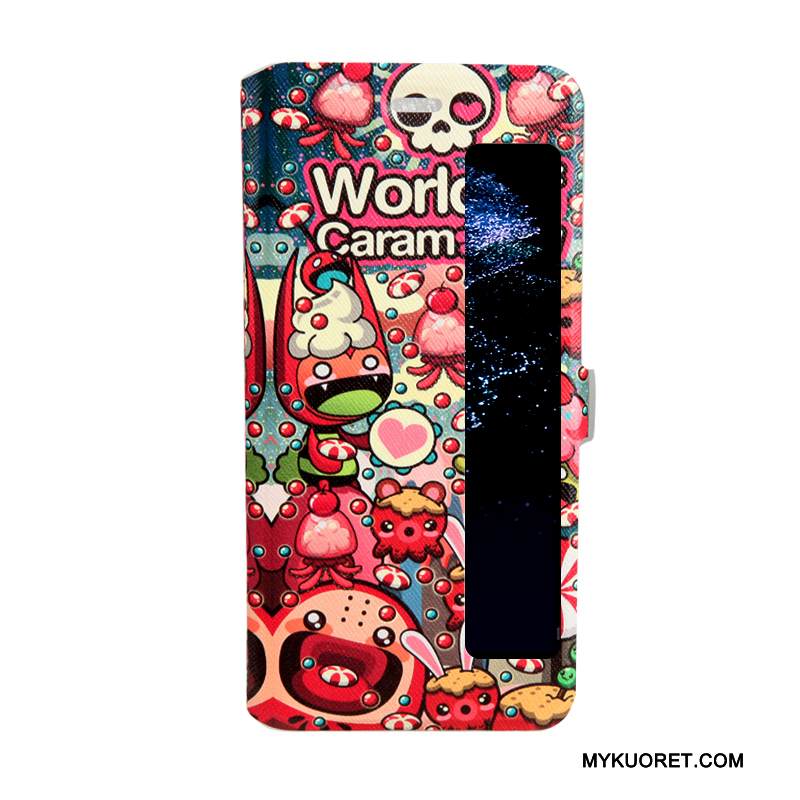 Kuori Huawei P10 Plus Suojaus Jauhe Avaa Ikkuna, Kotelo Huawei P10 Plus Nahka Puhelimen Kuoret