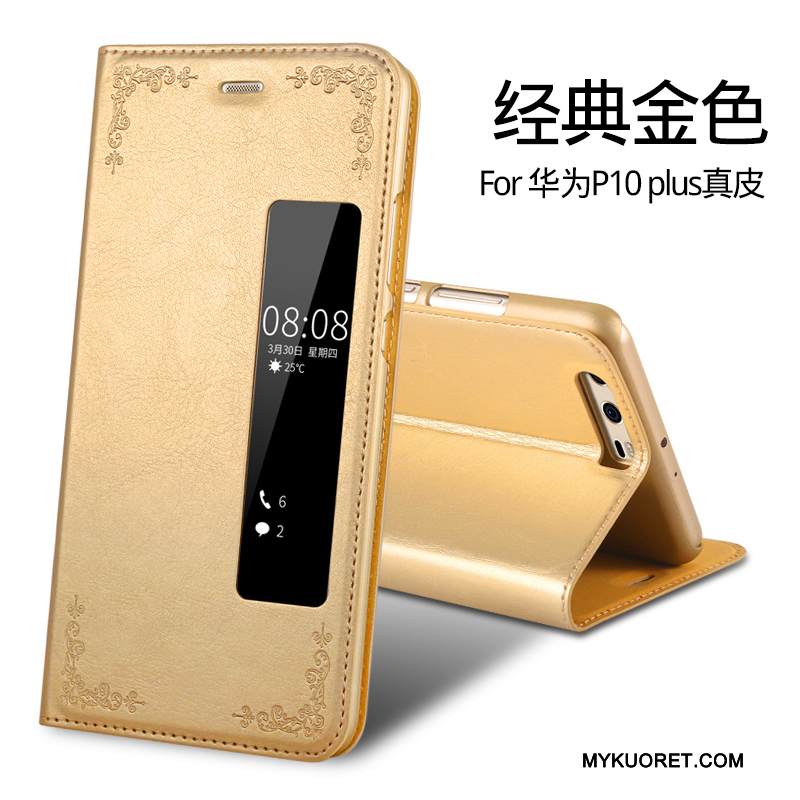 Kuori Huawei P10 Plus Suojaus Kulta Puhelimen Kuoret, Kotelo Huawei P10 Plus Laukut Murtumaton