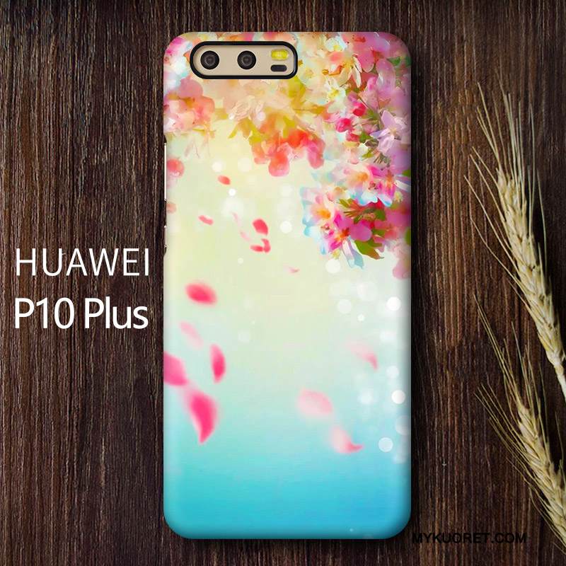Kuori Huawei P10 Plus Suojaus Puhelimen Kuoret Pesty Suede, Kotelo Huawei P10 Plus Monivärinen Kova Kirsikka