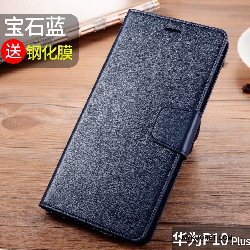 Kuori Huawei P10 Plus Suojaus Puhelimen Kuoret Punainen, Kotelo Huawei P10 Plus Nahka